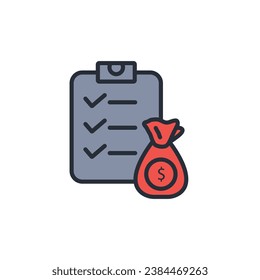 credit icon. vector.Editable stroke.linear style sign for use web design,logo.Symbol illustration.