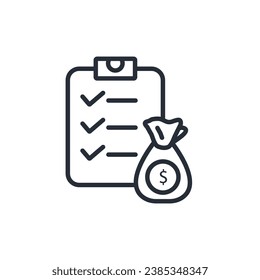 credit icon. vector.Editable stroke.linear style sign for use web design,logo.Symbol illustration.