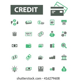 iconos de crédito
