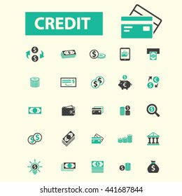 iconos de crédito