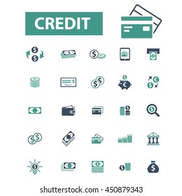 iconos de crédito