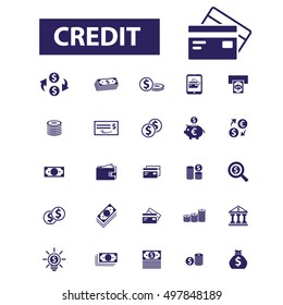 iconos de crédito
