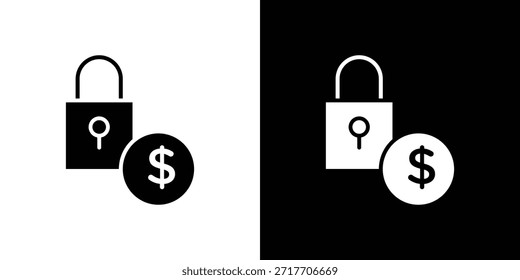 Icono de límite de crédito pictograma plano negro. Para gráficos y Diseño web.