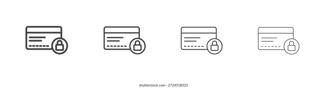 Credit limit icon concept Linear Pictogram. Simple element illustration.