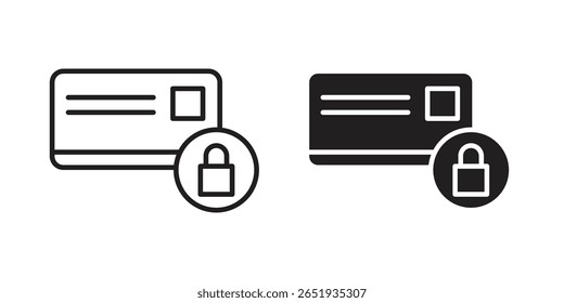 Credit limit icon. Flat and stroke versions. Graphic elements.