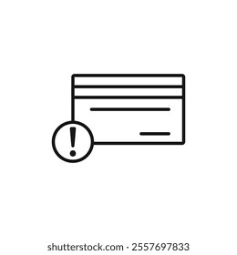 Credit limit icon Isolated flat vector in outline