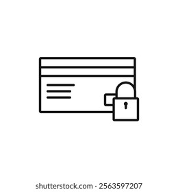 Credit limit icon Simple thin line flat symbol
