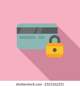 Credit money icon flat vector. Card error. Service bank