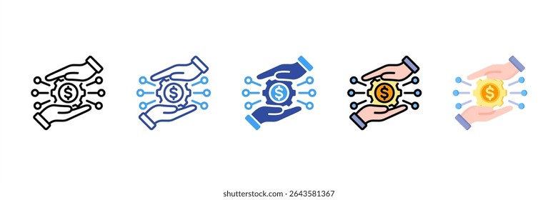 Credit Multi Style Icon Set