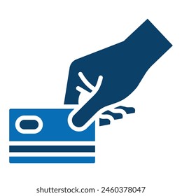 Crédito Icono de pago Ilustración vectorial de línea