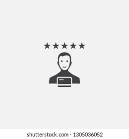 credit rating base icon. Simple sign illustration. credit rating symbol design. Can be used for web, print and mobile