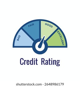 Ícone de Classificação de Crédito - Empréstimos de Boa Pontuação de Crédito 
