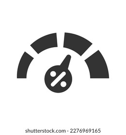 Icono de calificación de crédito, Vector Graphics