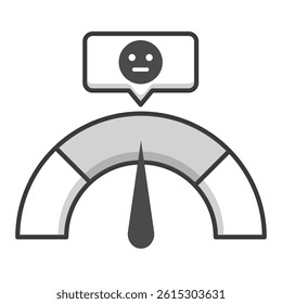 Credit Rating Icon. Visual representation of credit rating for financial and service UI use