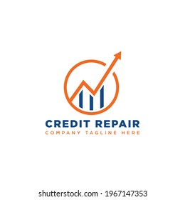 Credit Repair Logo Design Vector.
Credit Company Logo Design.