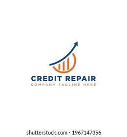 Credit Repair Logo Design Vector.
Credit Company Logo Design.