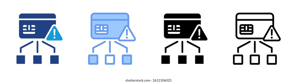 Credit Risk icon set multiple style collection
