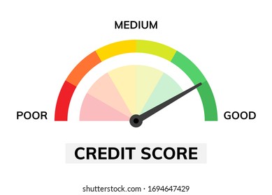 Credit Score Scale Showing Good Value Stock Vector (Royalty Free) 703669501