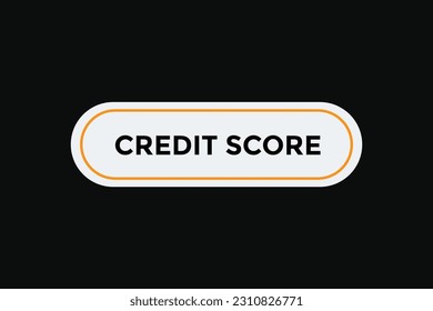 Plantillas de banner web con botón de calificación crediticia. Ilustración vectorial