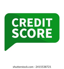 Forma Rectángulo Verde De Puntuación De Crédito Para Información De Grado De Valor

