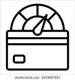 Credit Score Icon Element For Design