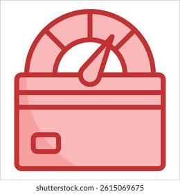 Credit Score Icon Element For Design