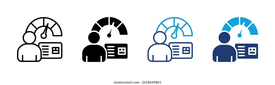 Elemento De Icono De Puntuación De Crédito Para Diseño