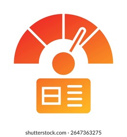 Elemento de ícone de pontuação de crédito para design