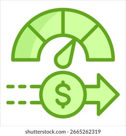 Elemento De Icono De Puntuación De Crédito Para Diseño