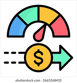 Elemento De Icono De Puntuación De Crédito Para Diseño