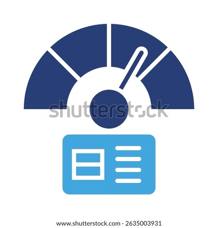 Credit Score Icon Element for Design