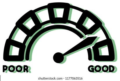 Credit Score Icon as EPS 10 File