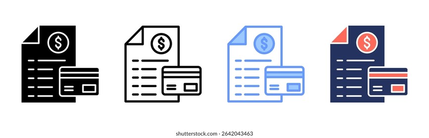 Credit Score icon sheet multiple style collection