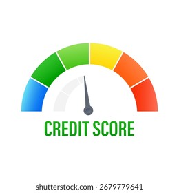 O medidor de pontuação de crédito está avaliando informações do relatório de crédito