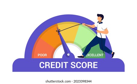 Credit Score Scale Showing Good Value Stock Vector (Royalty Free) 703669501