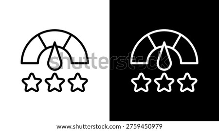 Credit Score White Icon Set Design