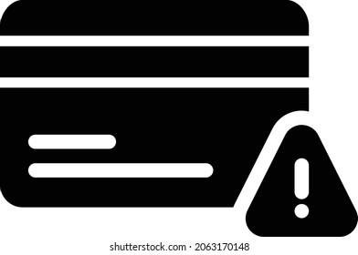 icono plano de glifo vector de crédito