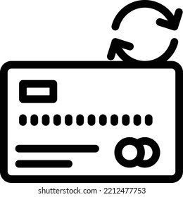 ilustración del vector de crédito en un fondo transparente. Símbolos de calidad superior. Iconos vectoriales de línea delgada para el diseño de conceptos y gráficos.