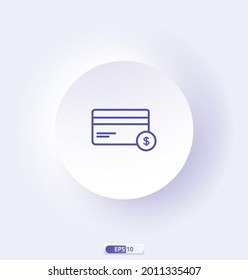 credit_card_money icon. e-commerce icons. Сollection of web icons for online store, such as discounts, delivery, contacts, payment, app store, shopping cart. 