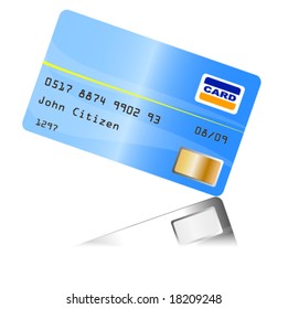 Creditcard with reflection Vector