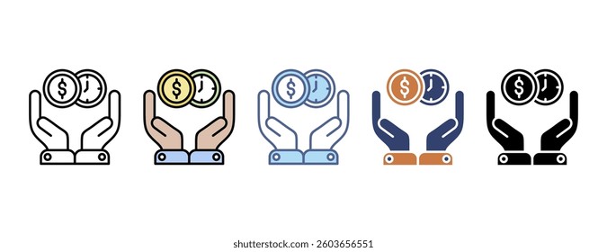 Creditor icon with multiple style