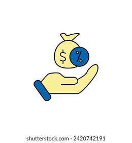 creditor icons  symbol vector elements for infographic web
