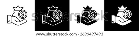Creditors icon sheet multiple style collection