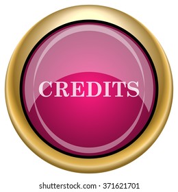 Credits icon. Internet button on white background. EPS10 vector.