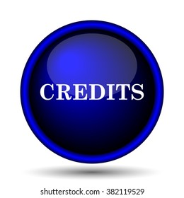 Credits icon. Internet button on white background. EPS10 vector