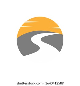 Creek Line Vector Logo Template Illustration Design. Vector EPS 10.