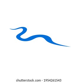 Creek Line Vector Logo Template Illustration Design. Vector EPS 10.