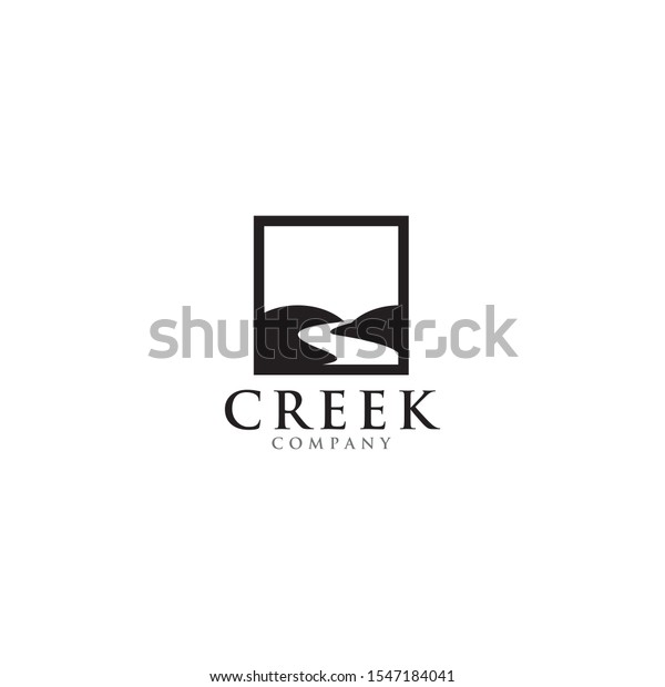 Creek and river icon logo design inspiration\
vector template