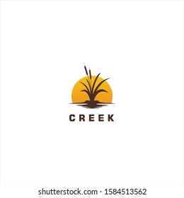 Creek River Logo design template
