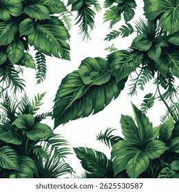 Creeper Plants Art Illustration Vector